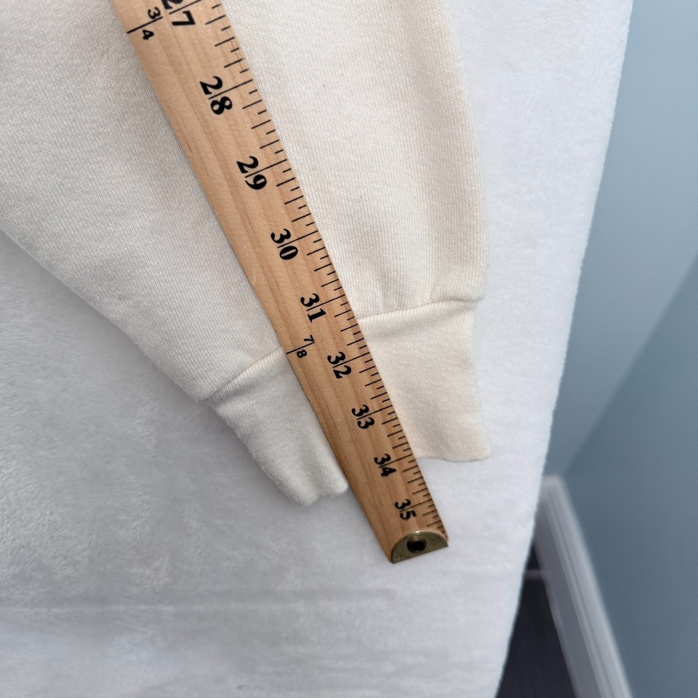 Vintage Boston Sweatshirt Mens XL Cream Massachusetts Fleece - Picture 7 of 8